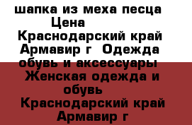 шапка из меха песца › Цена ­ 3 000 - Краснодарский край, Армавир г. Одежда, обувь и аксессуары » Женская одежда и обувь   . Краснодарский край,Армавир г.